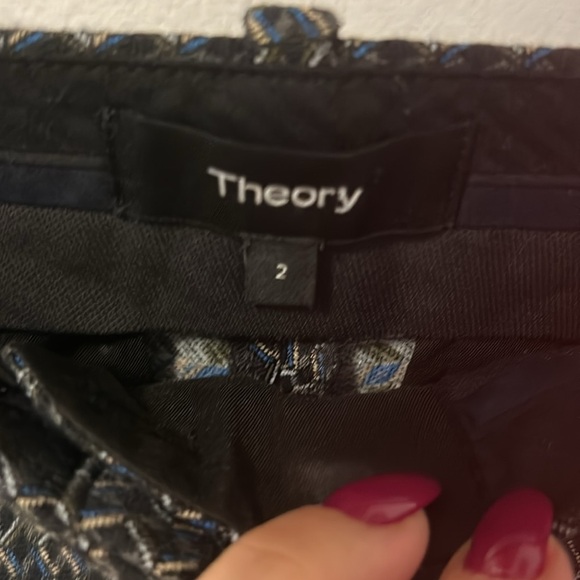 Theory Treeca 2 Shadow Jacquard Pants - Picture 7 of 10